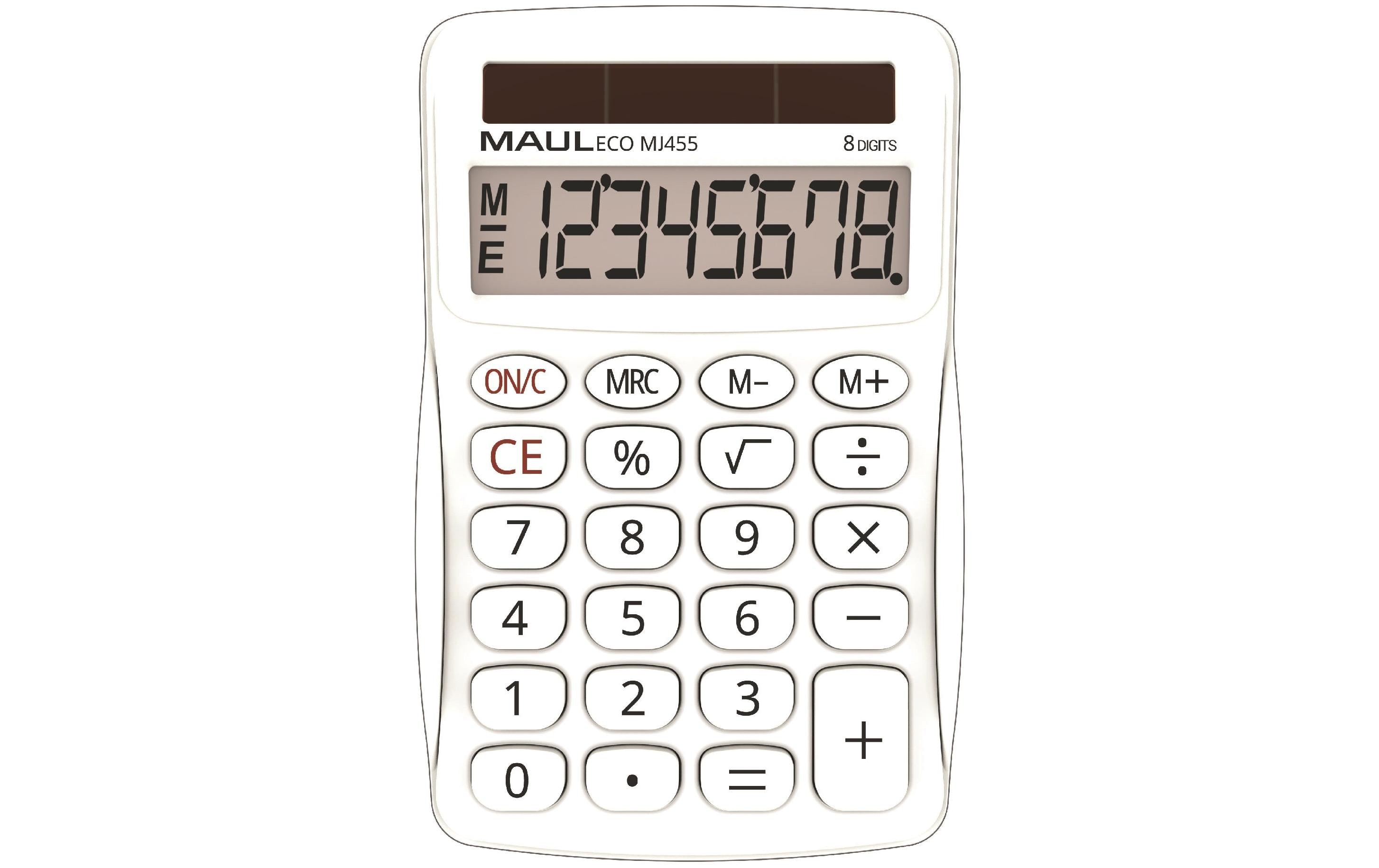 Maul Tischrechner ECO MJ455 8 Stellen, weiss