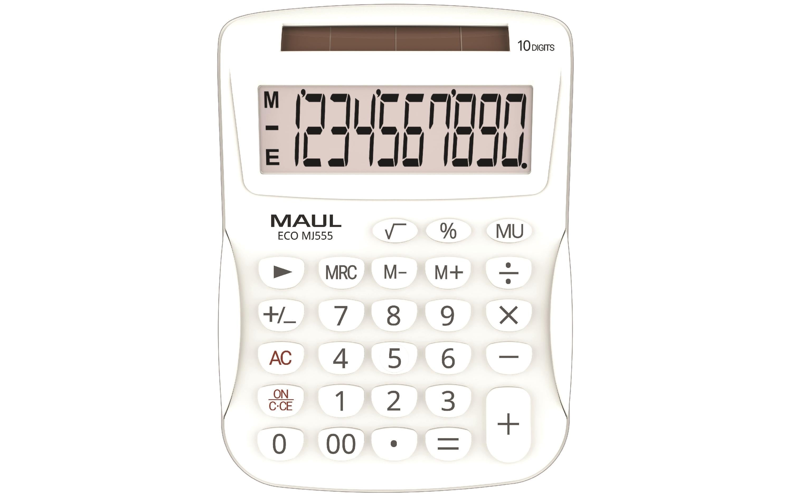 Maul Tischrechner ECO MJ555 10 Stellen, weiss