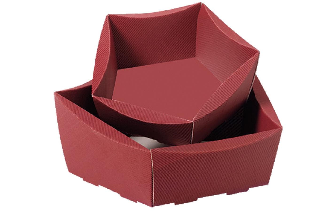 Brieger Präsentkorb Royal 5-eckig bordeaux, 150 x 220 x 60 mm, 1 Stück