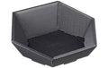 Brieger Präsentkorb 6-eckig schwarz, 270 x 290 x 60 mm, 1 Stück