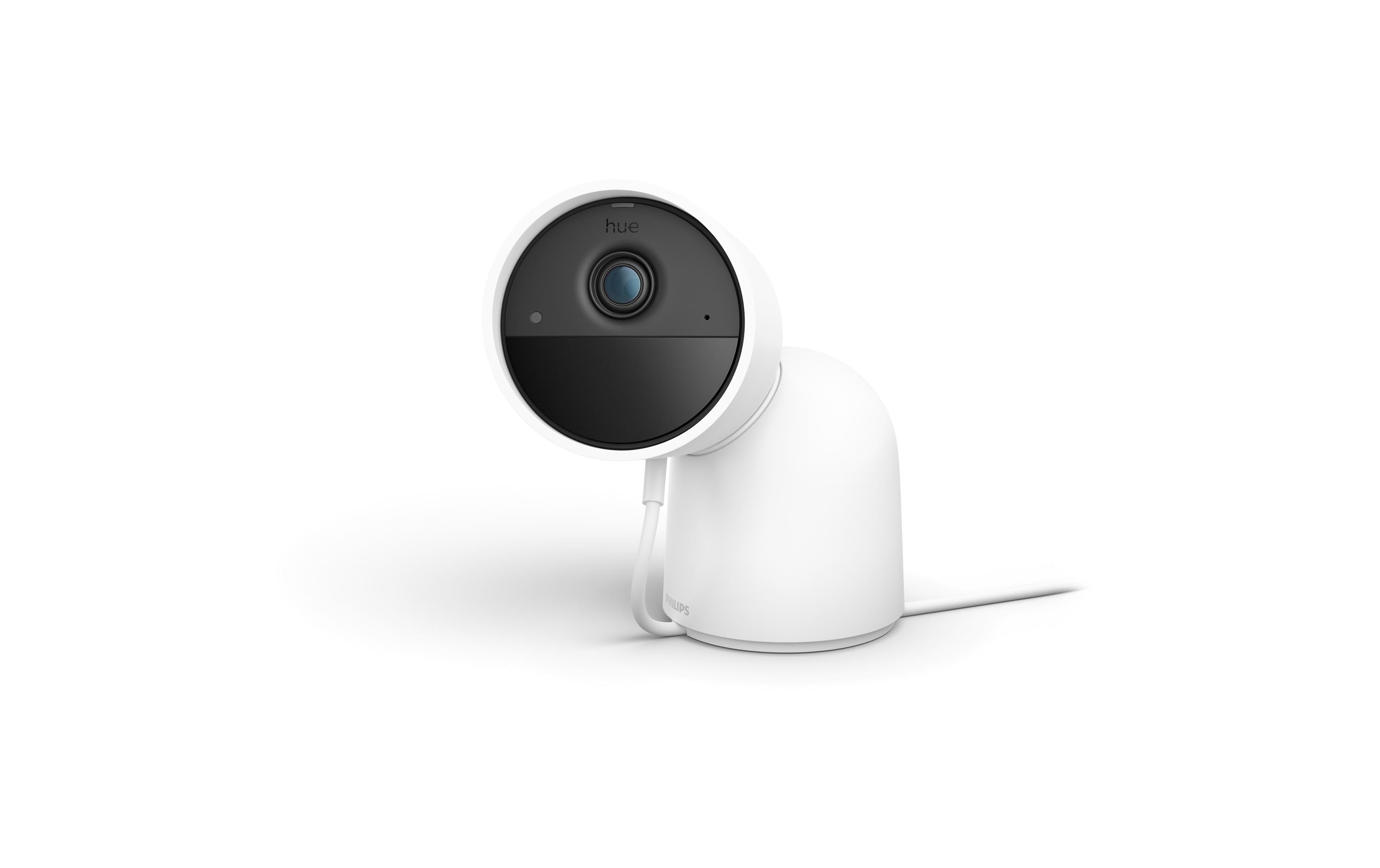 Philips Hue Secure kabelgebundene Kamera mit Standfuss, weiss