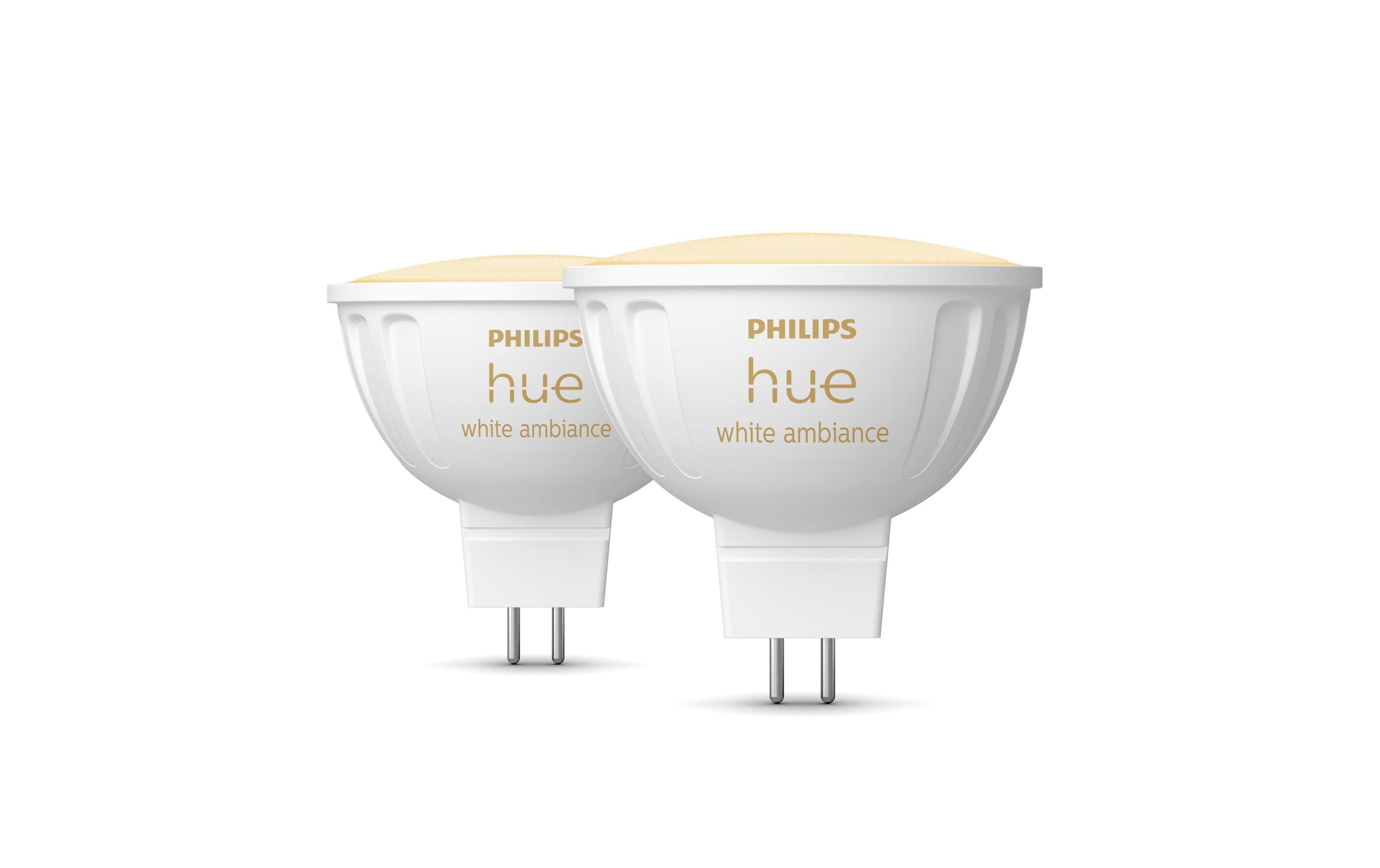Philips Hue White Ambiance MR16, 2x 400lm, Doppelpack
