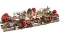 G. Wurm Adventsgesteck mit Teelichthalter 40x10x17cm, (BxHxT)