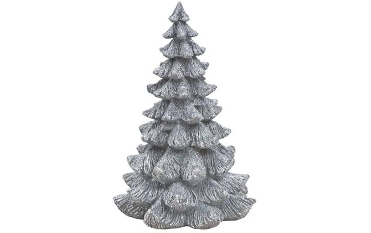G. Wurm Weihnachtsbaum Silber, 18x25x18cm