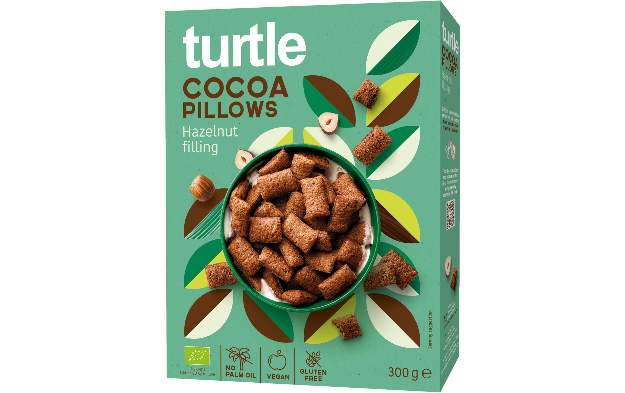 Cocoa pillows with hazelnut filling bio 300 g