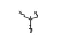 Neomounts DS60-425BL2 Desk Mount curved (clamp/grommet)