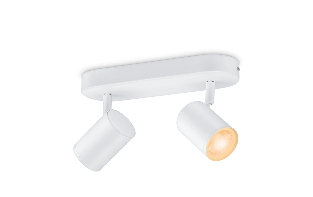WiZ IMAGEO White & Color 2er Spots 2x5W, 2700-6500K, RGB, 690lm weiss