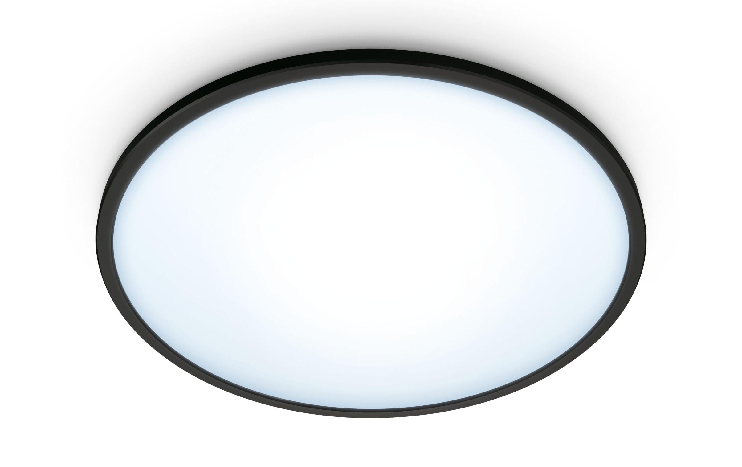 WiZ SuperSlim Ceiling Tunable White 14W, 1300lm, 2700-6500K schwarz