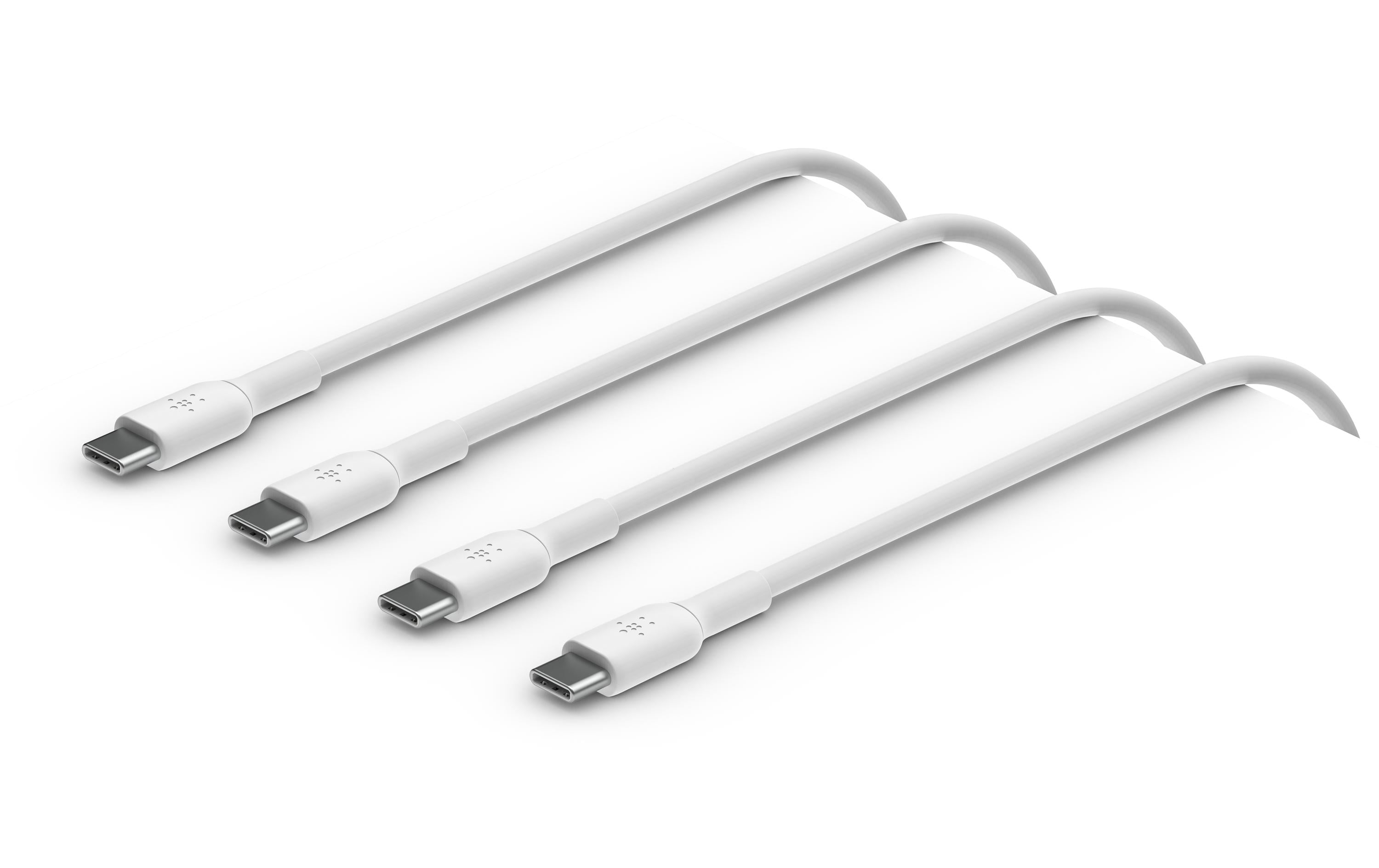Belkin USB-C/USB-C 2.0, Doppelpack, 1m Weiss, PVC