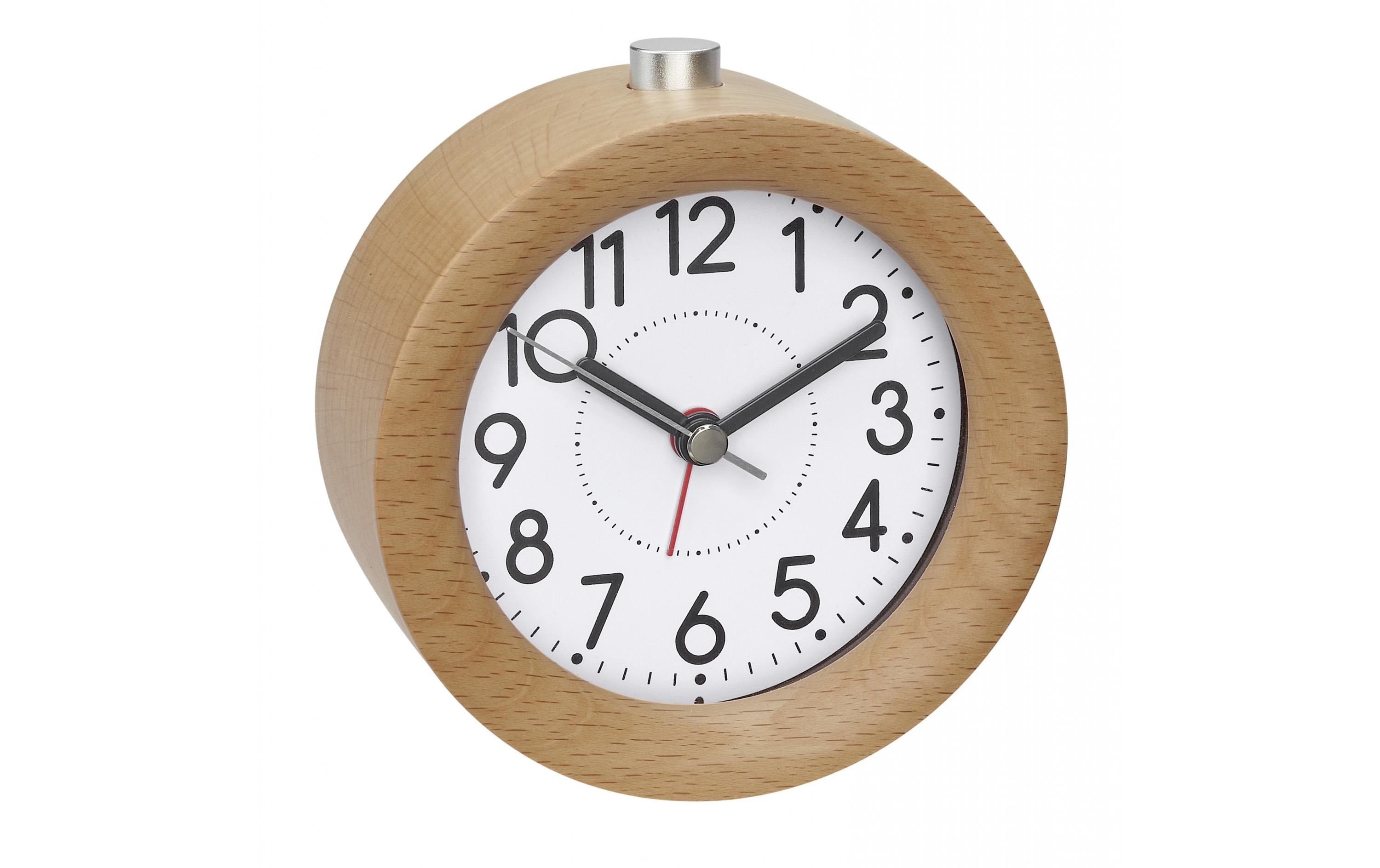 TFA Analog- Wecker ohne Batterie, Sweep-Werk