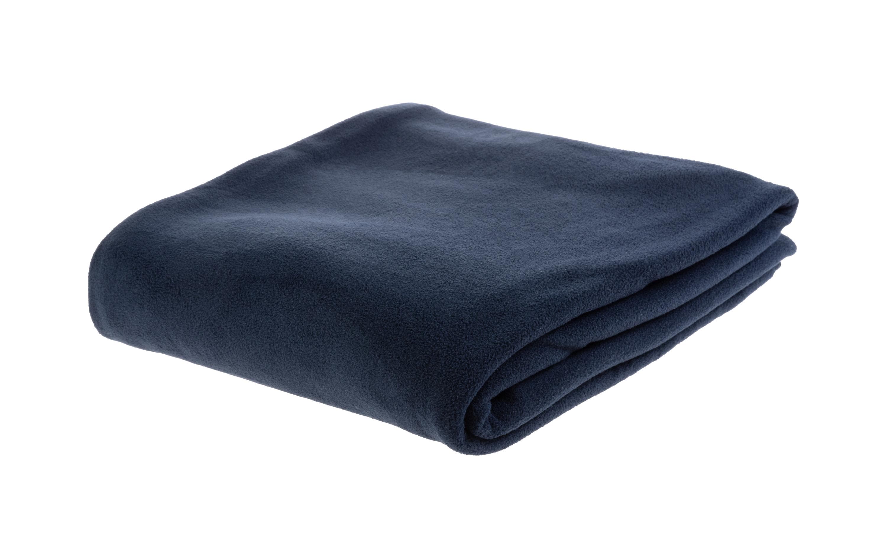COCON Fleecedecke Polar navy 100% Polyester, 210x150cm