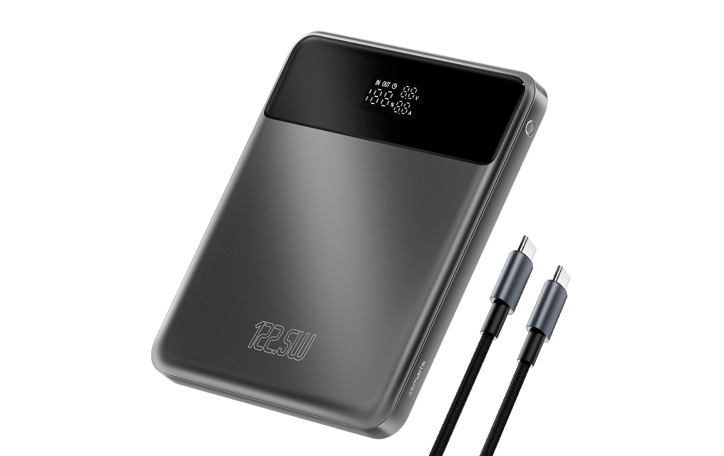 4smarts Powerbank Enterprise Slim 20000mAh, 122.5W, spacegrau