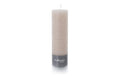 balthasar Zylinderkerze Rustico, Taupe 6x20 cm (DXH), Brenndauer 75h
