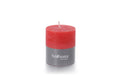 balthasar Zylinderkerze Rustico, Rot 7x8 cm (DxH), Brenndauer 35h