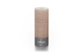 balthasar Zylinderkerze Rustico, Taupe 7x18 cm (DxH), Brenndauer 85h