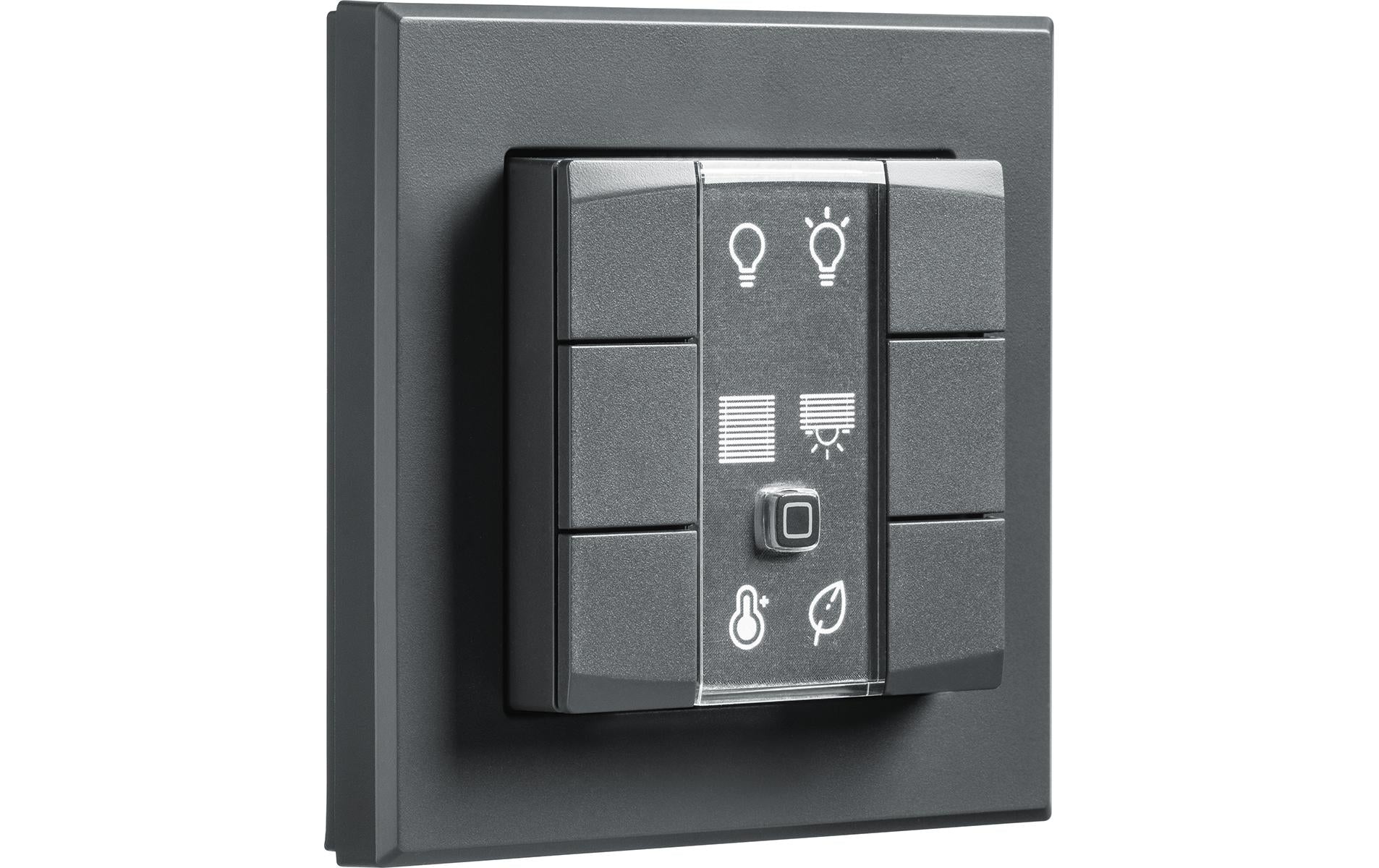 Homematic IP Wandtaster 6-fach, anthrazit 3 Wippen