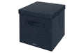Leitz Fabric Aufbewahrungsbox mit Deckel Samtgrau, 2er Pack, faltbar, gross
