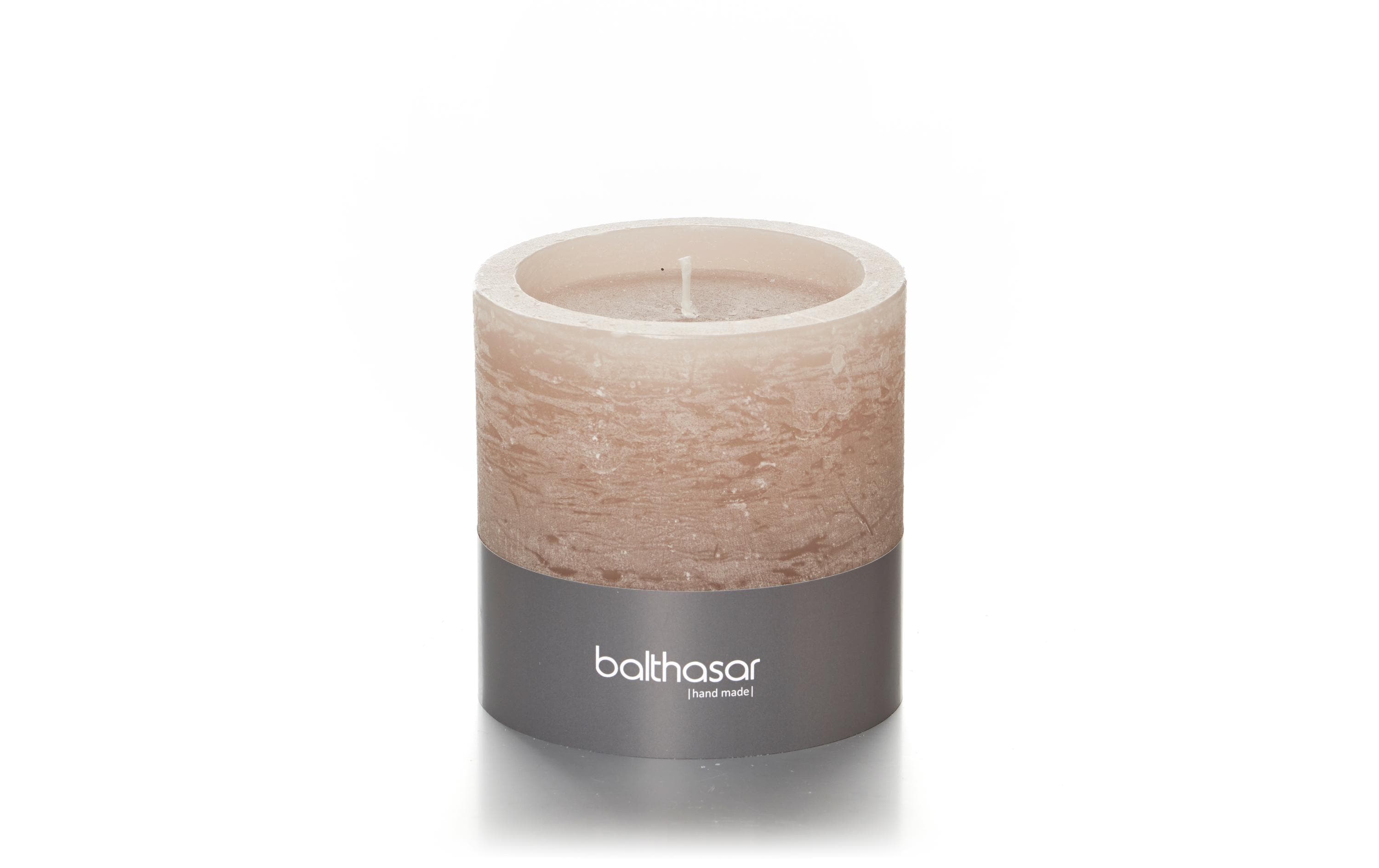balthasar Kerze Windlicht Rustico Taupe, 10x10 cm (DxH)