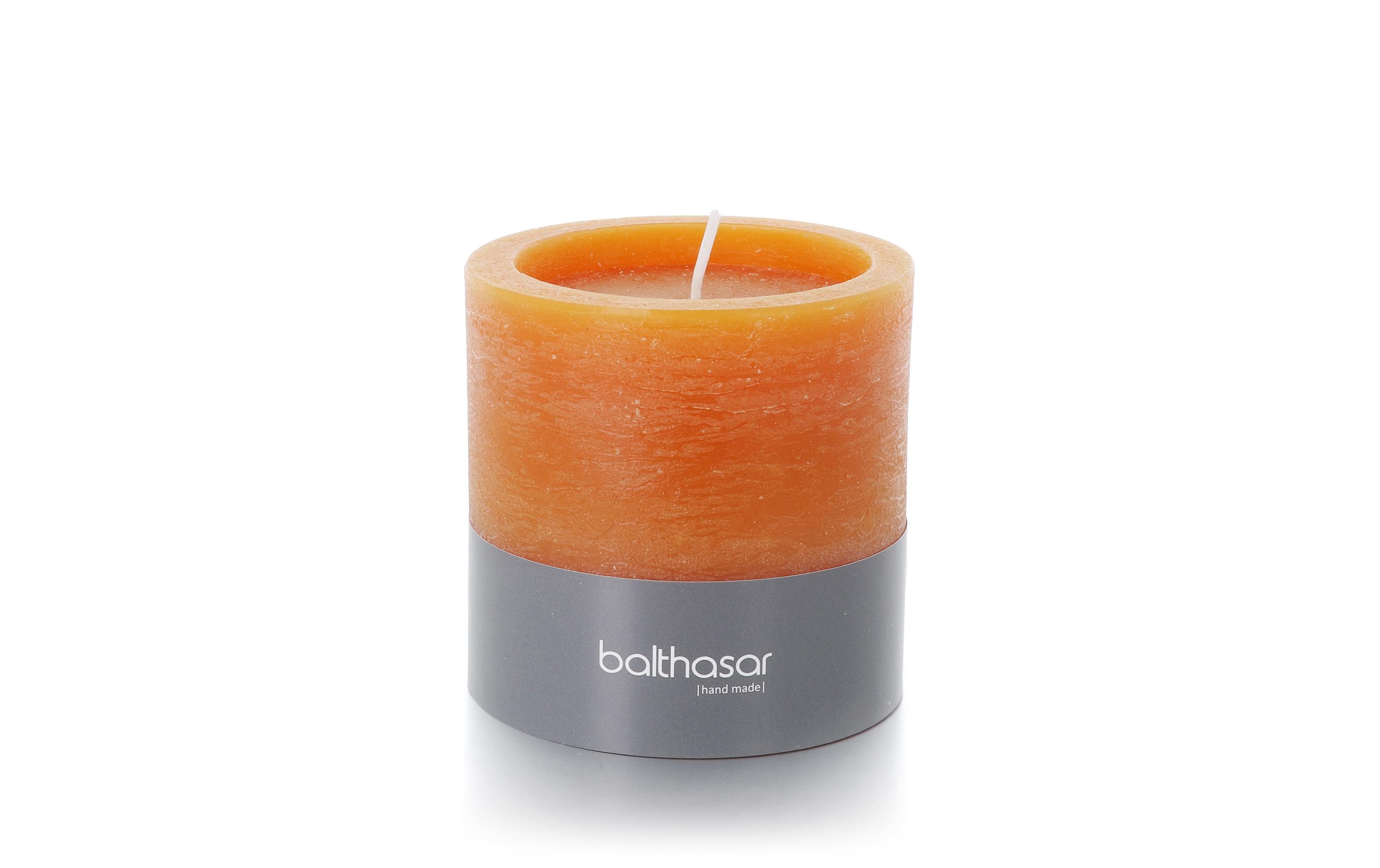 balthasar Kerze Windlicht Rustico Kürbisorange, 10x10 cm (DxH)