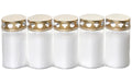 balthasar Grabkerze mit Deckel, 5er Set Weiss, 6x12 cm (DxH)