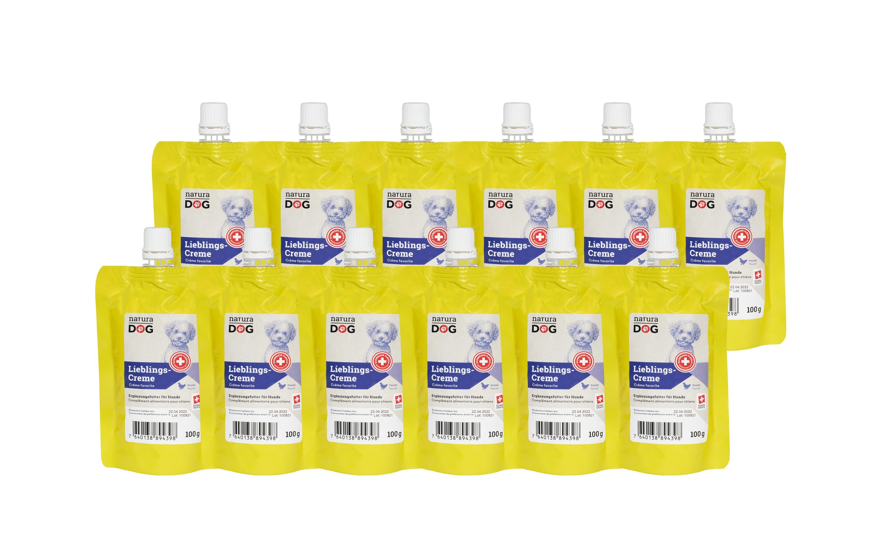 natura Dog Lieblingscreme Poulet Kit 12x100g