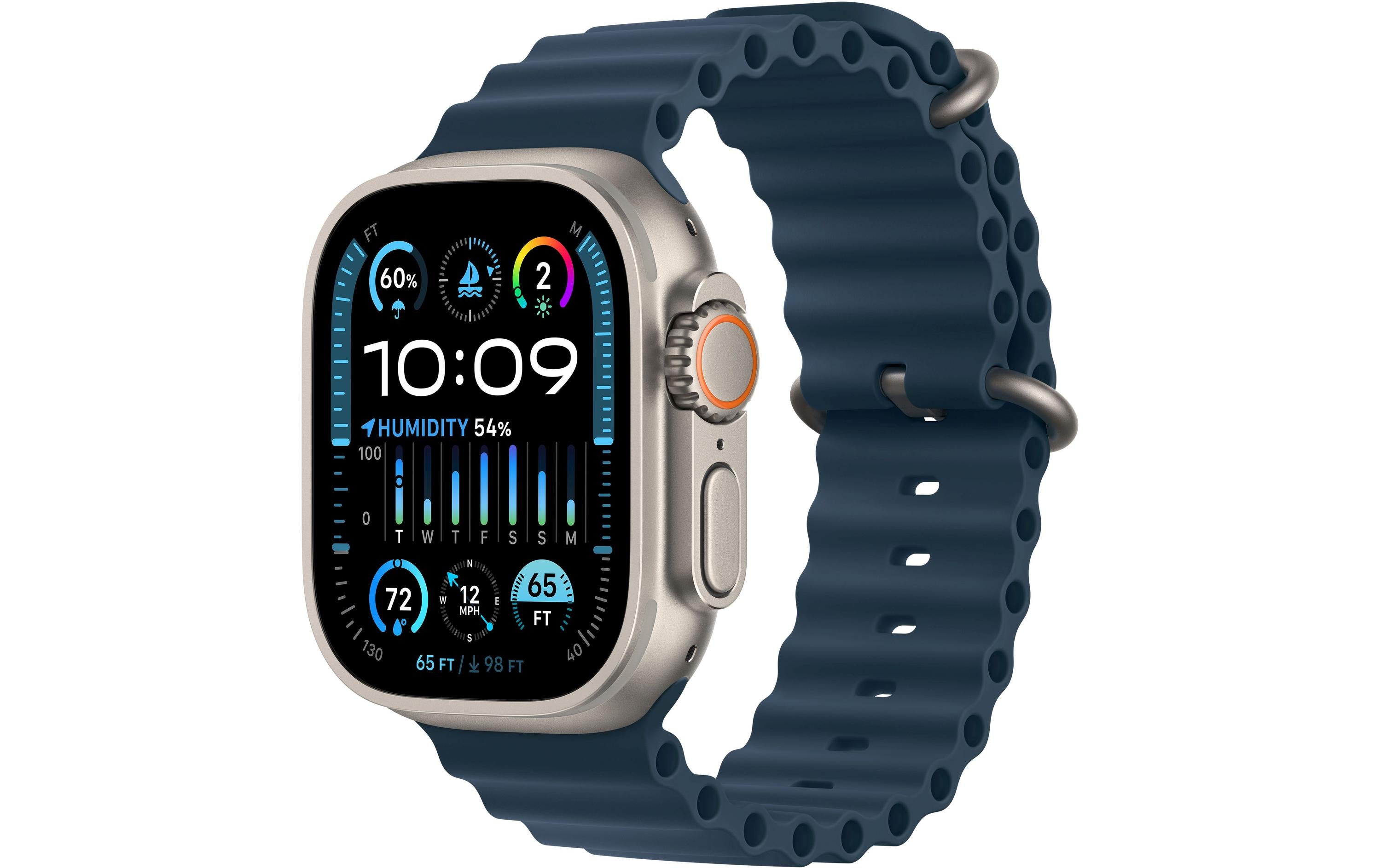Apple Watch Ultra 2 GPS & Cell 49 Titan mit Blue Ocean Band