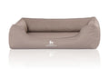 Knuffelwuff Ortho.Bett Leon Velour M-L 85x63cm, beige/grau
