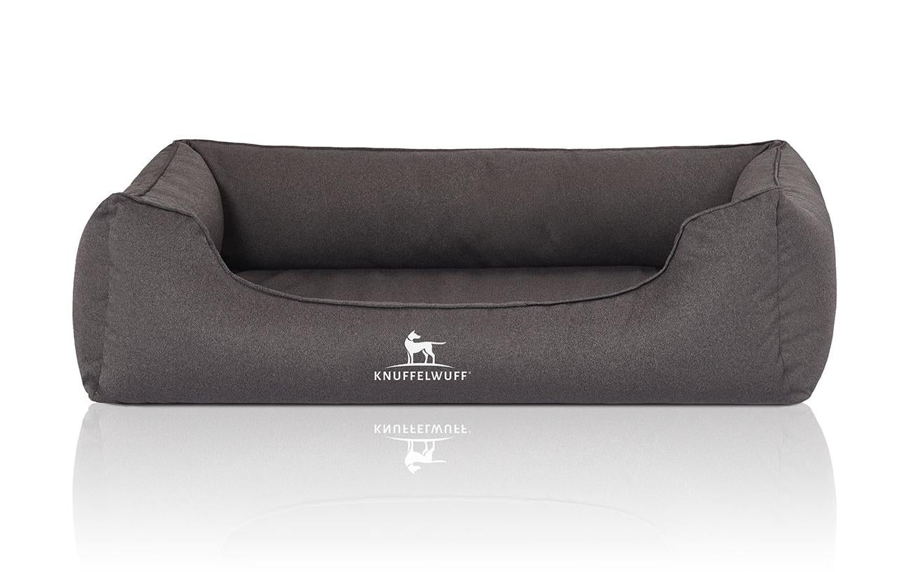 Knuffelwuff Ortho.Bett Leon Velour XL 105x75cm, anthrazit