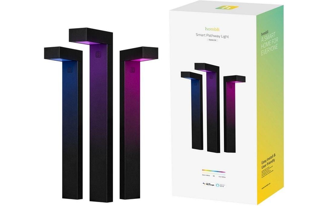 Hombli Outdoor Smart Pathway Light Kit 300lm, 2700K-6500K, RGB, 24V,1,5A, 36W