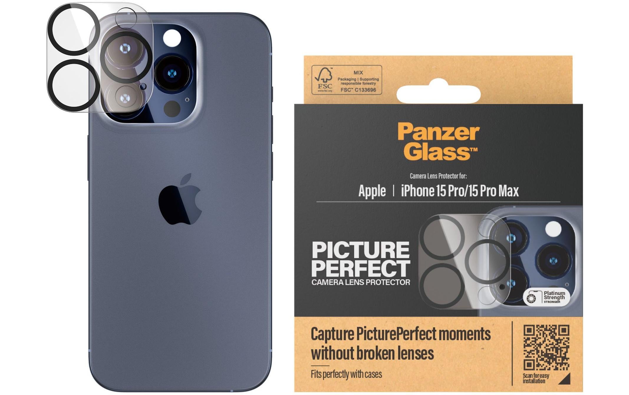 PanzerGlass Camera Protector iPhone 15 Pro & 15 Pro Max
