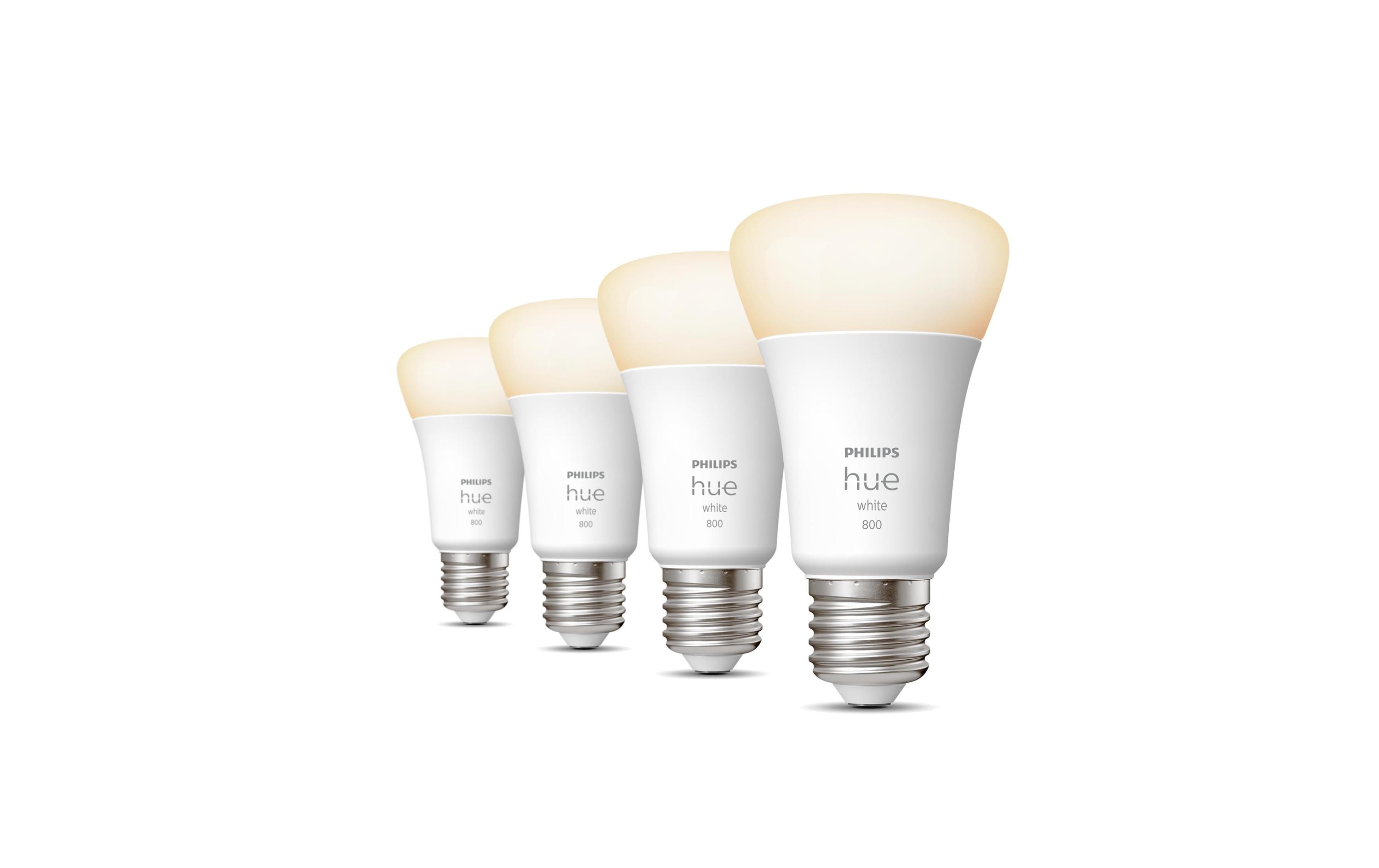 Philips Hue White E27 Viererpack 4x800lm 60W