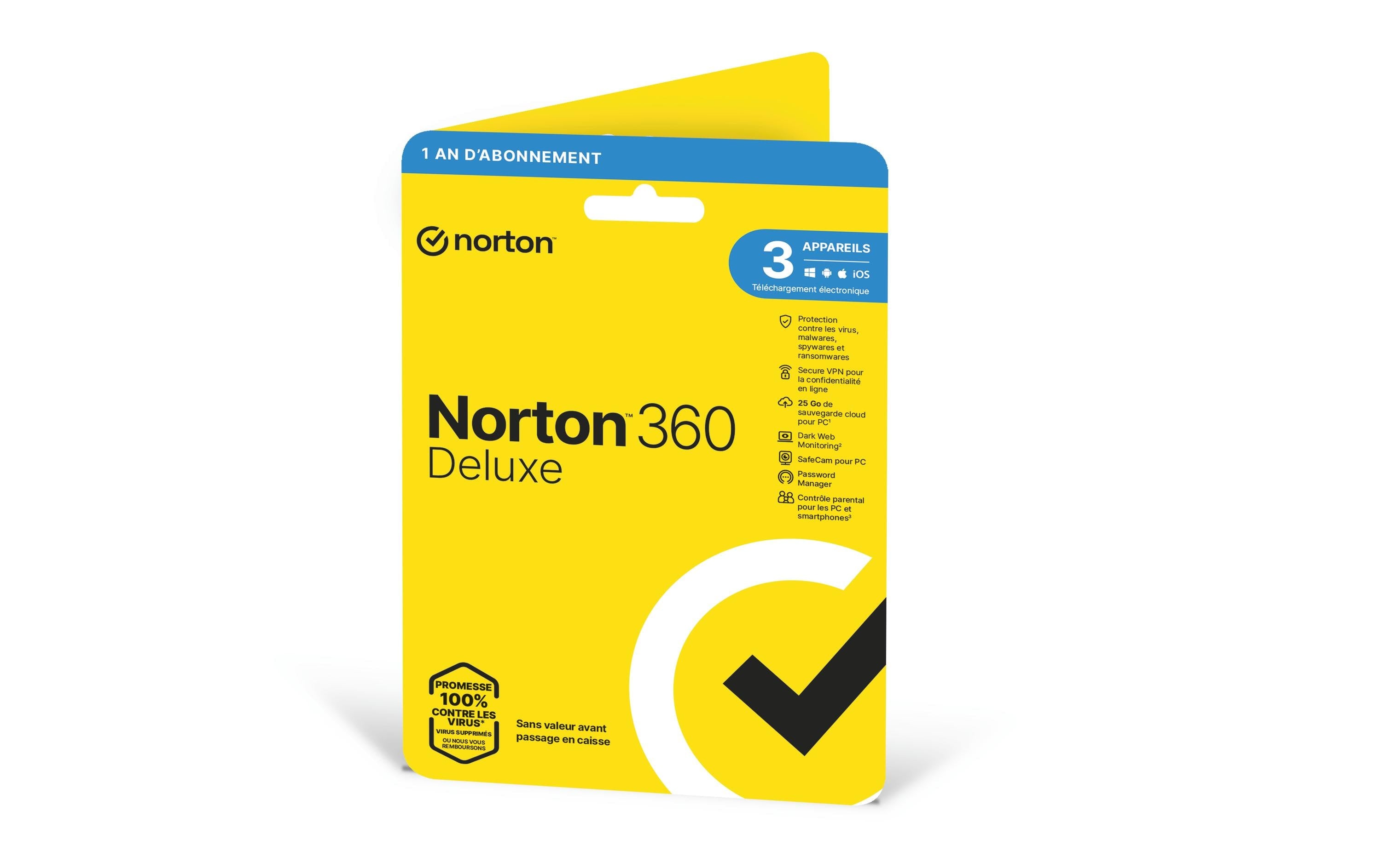 Norton 360 Deluxe Non-subscription Sleeve, Vollversion, 3 PC, 1J, ML