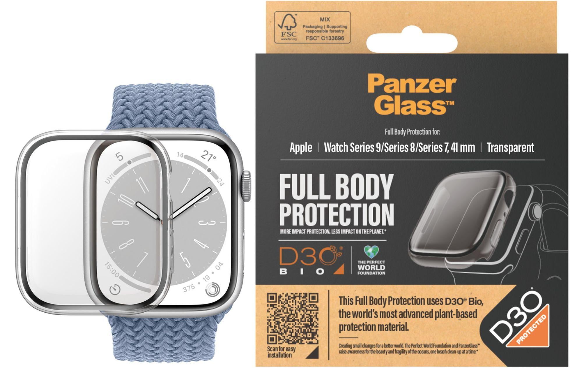 PanzerGlass Full Body (Std), D3O, Clear Apple Watch Series 9 (41mm)