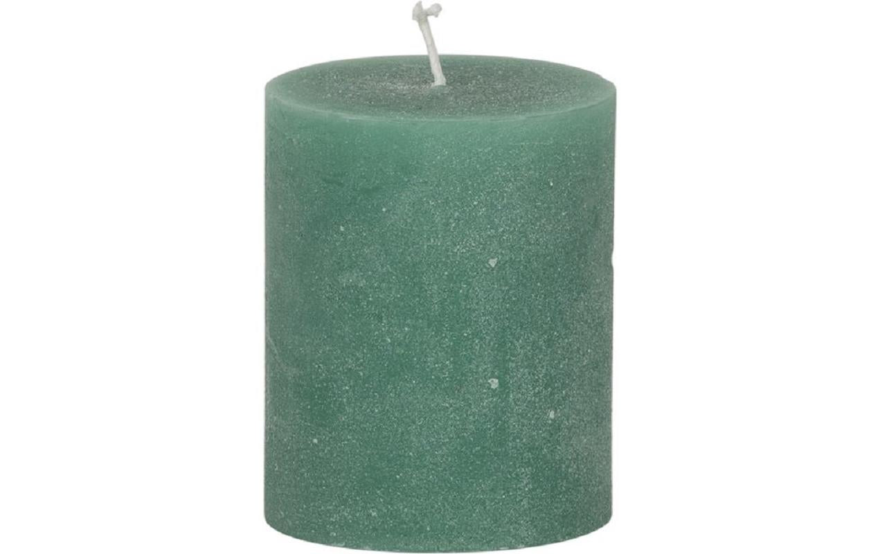 Weizenkorn Kerzen ICE, 4 er Set Seegrün,  8x10 cm (DxH), Brenndauer 60h
