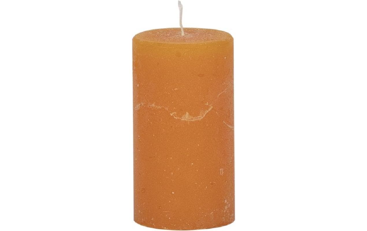 Weizenkorn Kerzen ICE, 6er Set Mandarin, 5x9 cm (DxH), Brenndauer 20h