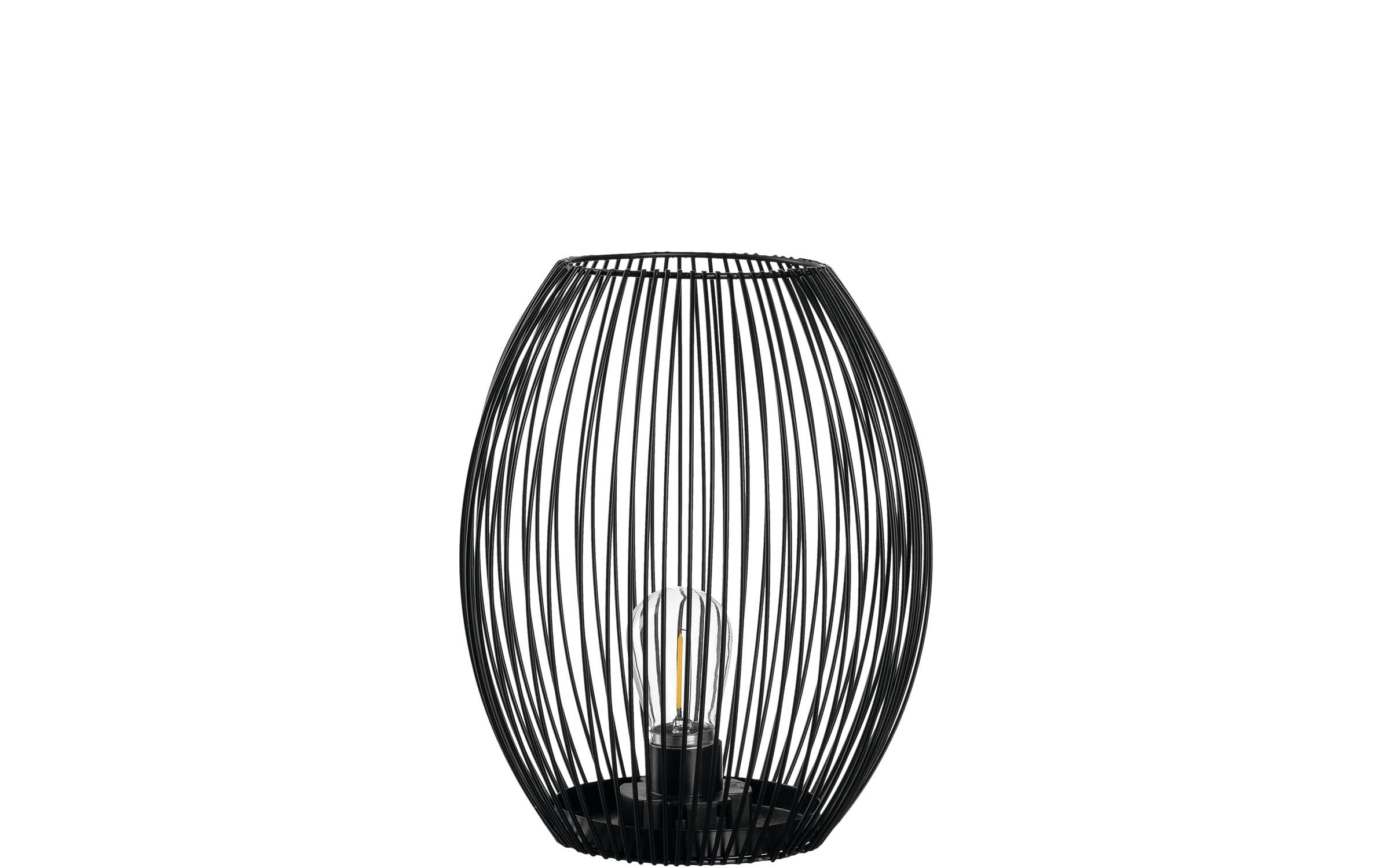 Leonardo Laterne 24 schwarz mit LED Im Geschenkkarton