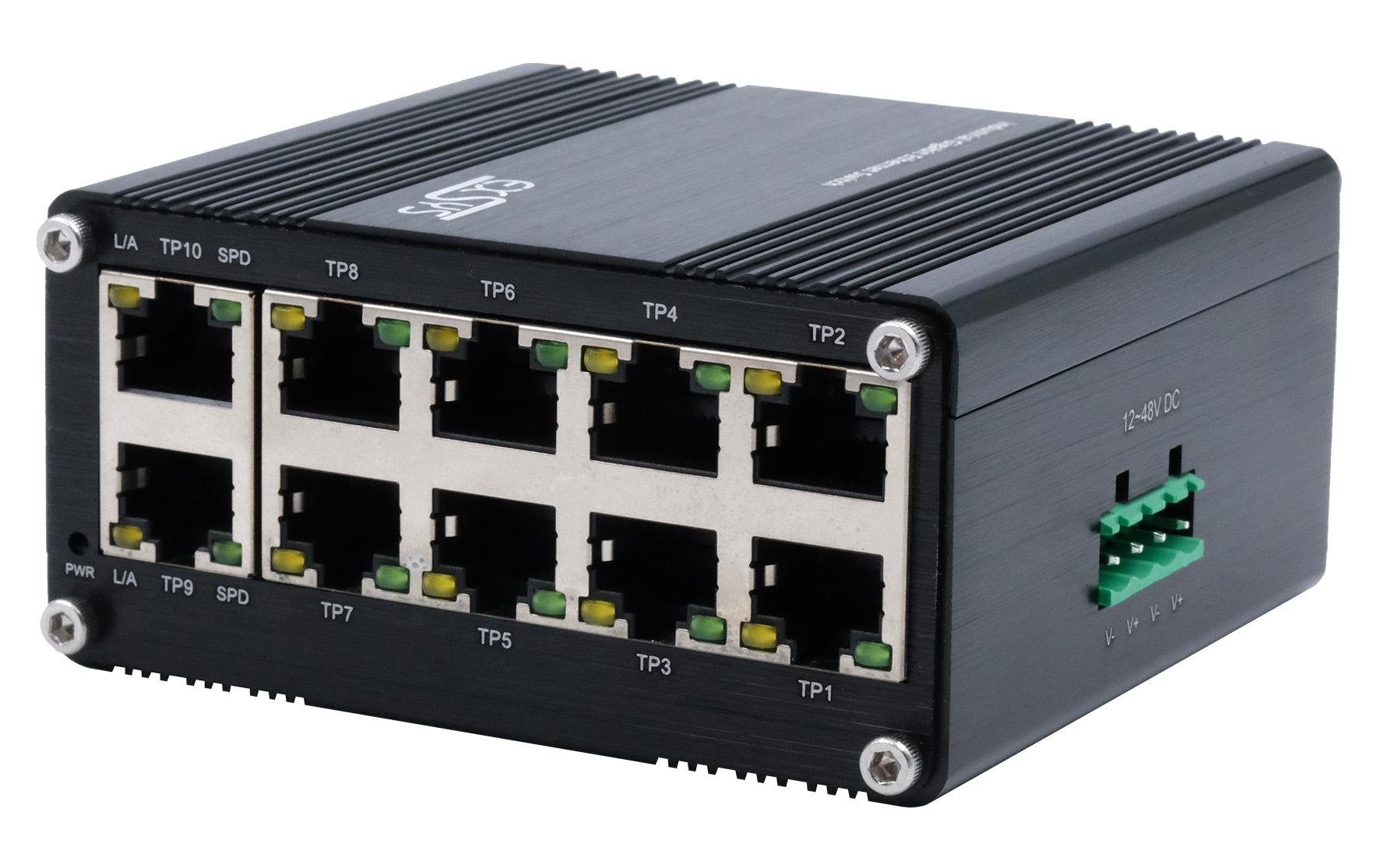 EXSYS EX-62025, 10-Port Industrial Switch Switch, unmanaged