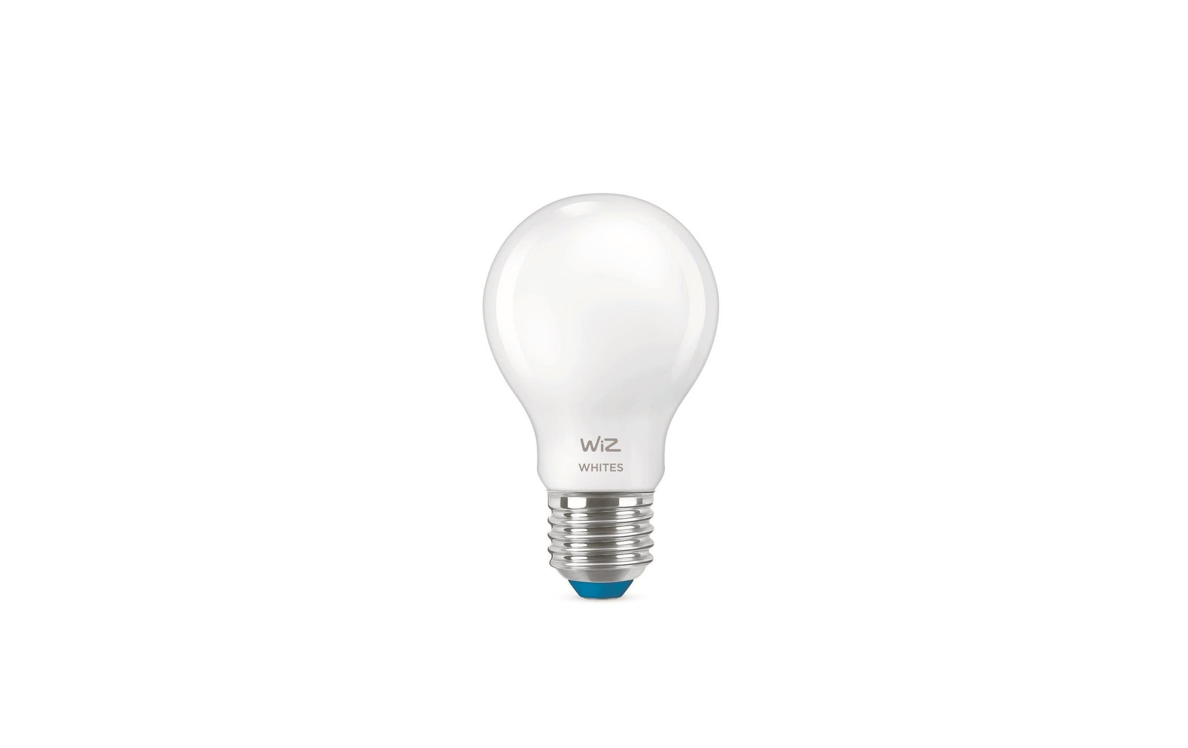 WiZ Lampe mit warmweissem bis kaltweissem Licht, Standardform Glas 60W