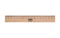M+R Flachlineal Buche mit Metalleinlage 17 cm
