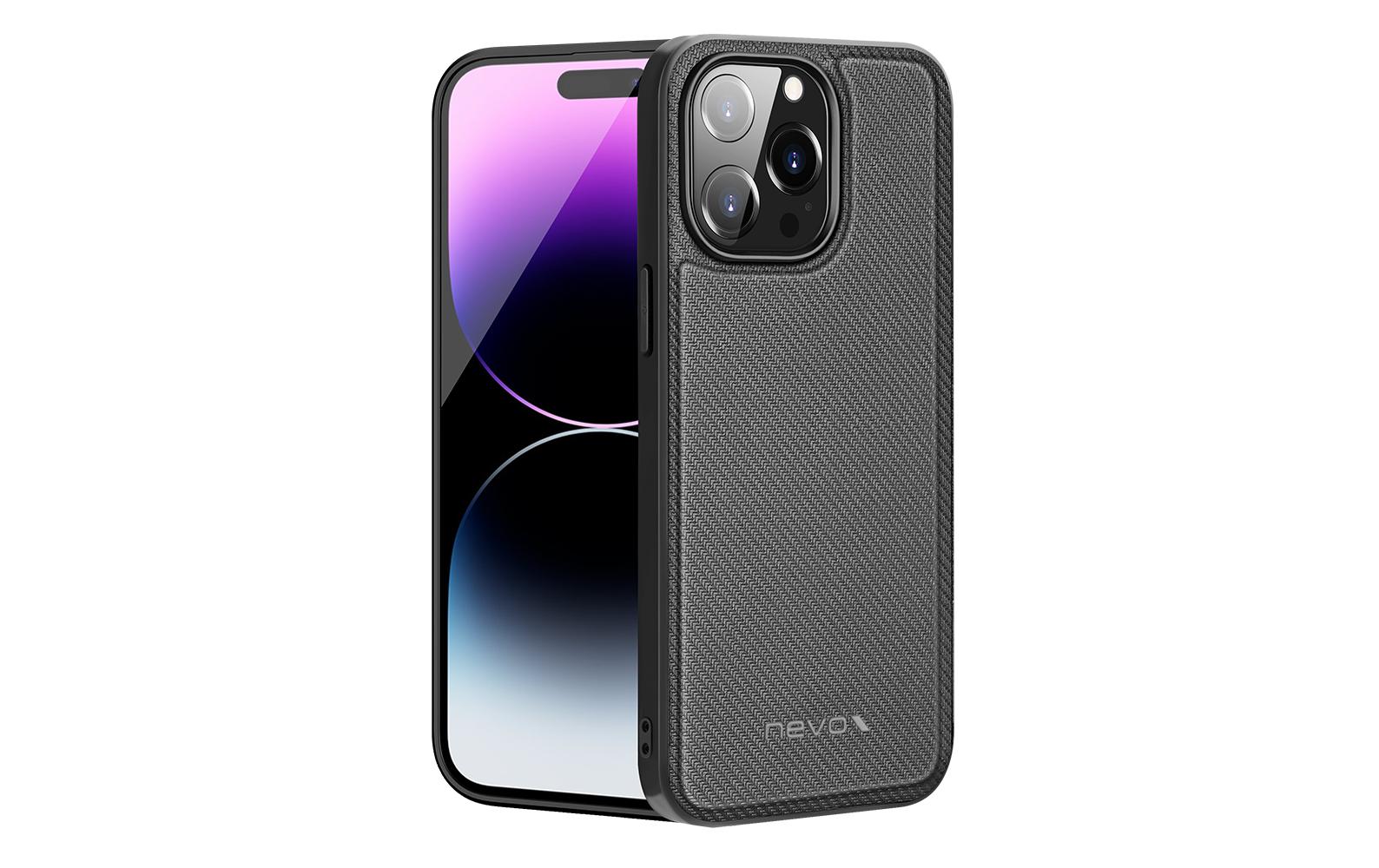 Nevox StyleShell Nylo Backcover Black für iPhone 15 Pro Max