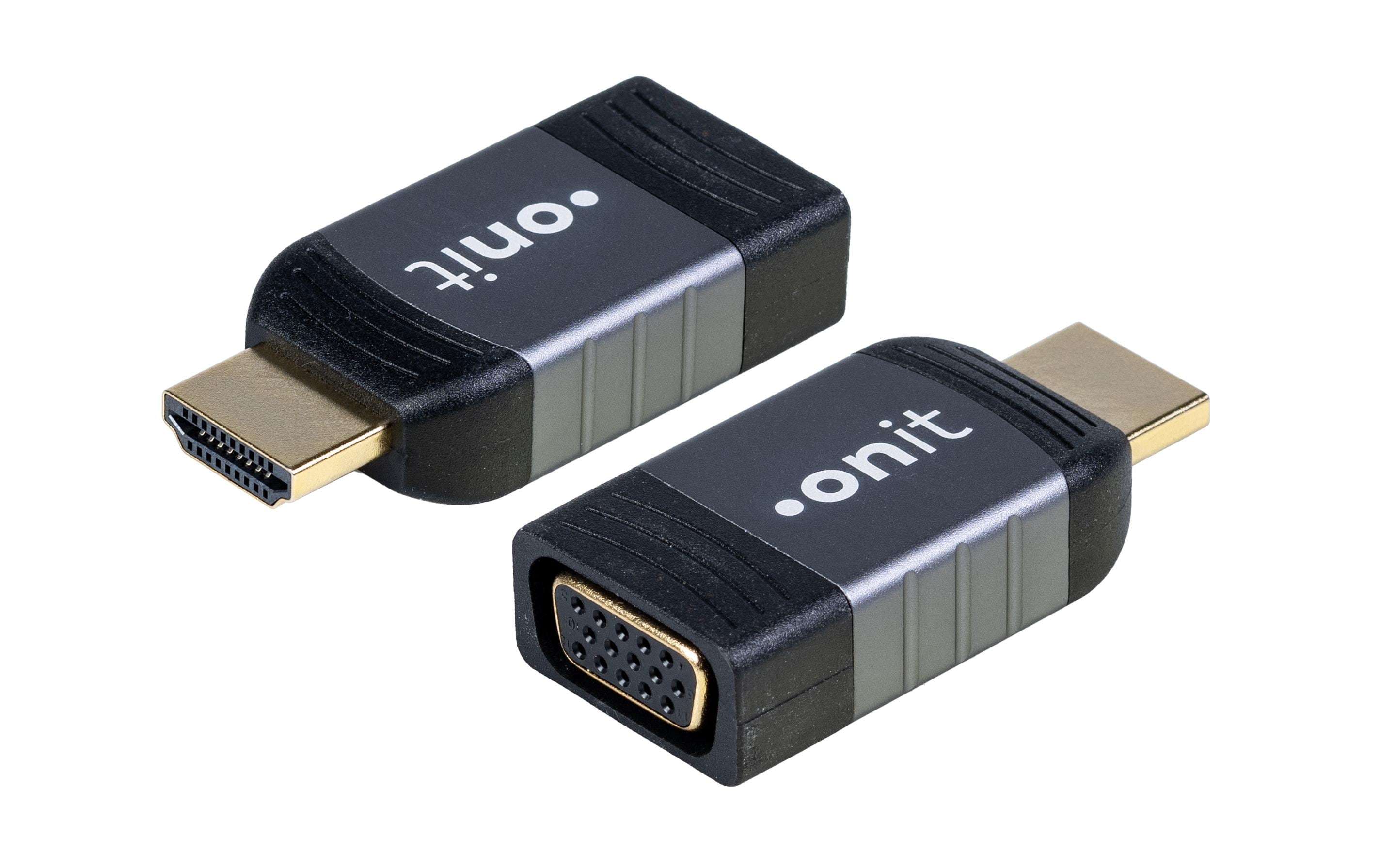 onit Adapter HDMI Stecker - VGA Buchse 1080p@60Hz