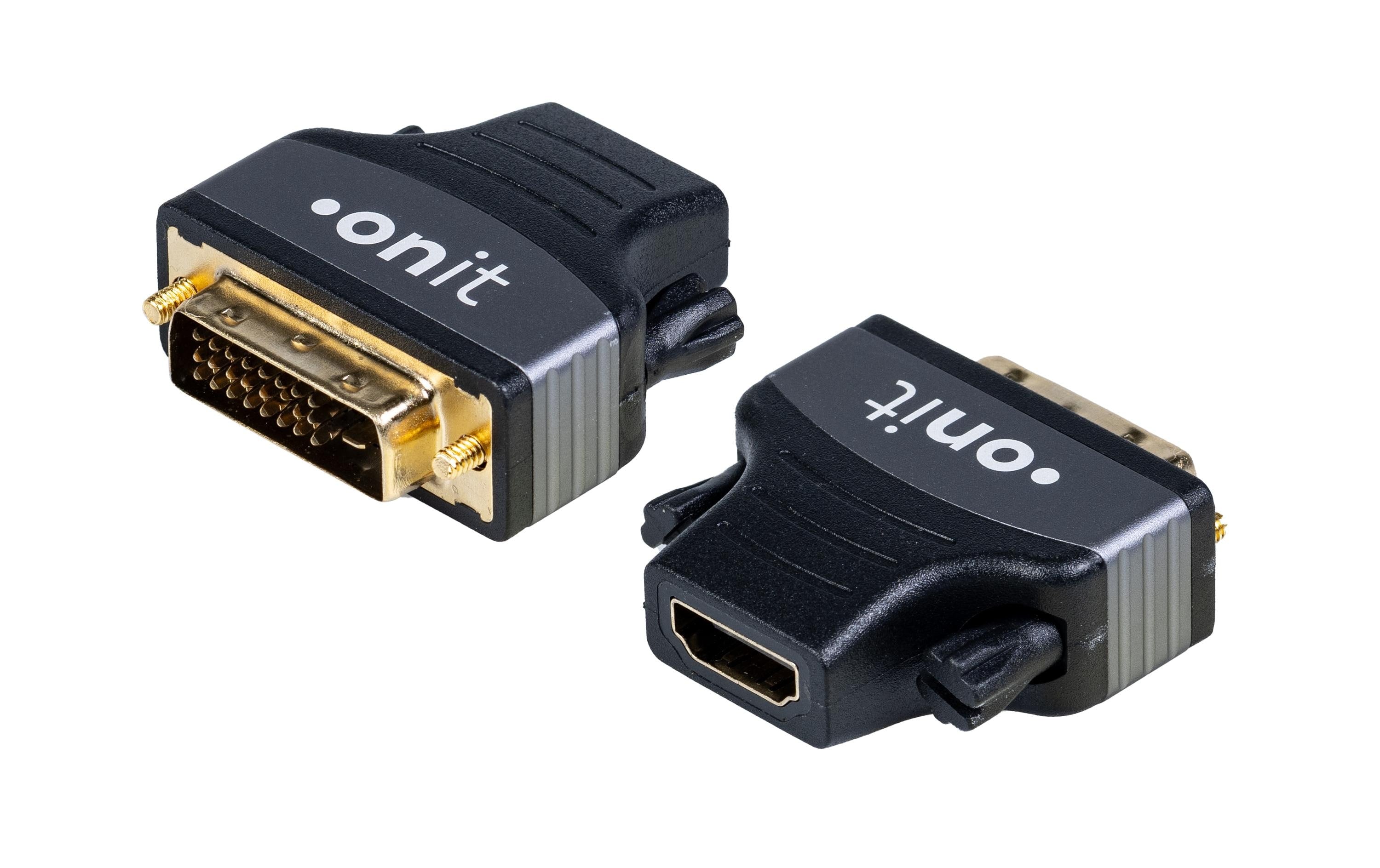 onit Adapter DVI/D Stecker - HDMI Buchse 2K@60Hz