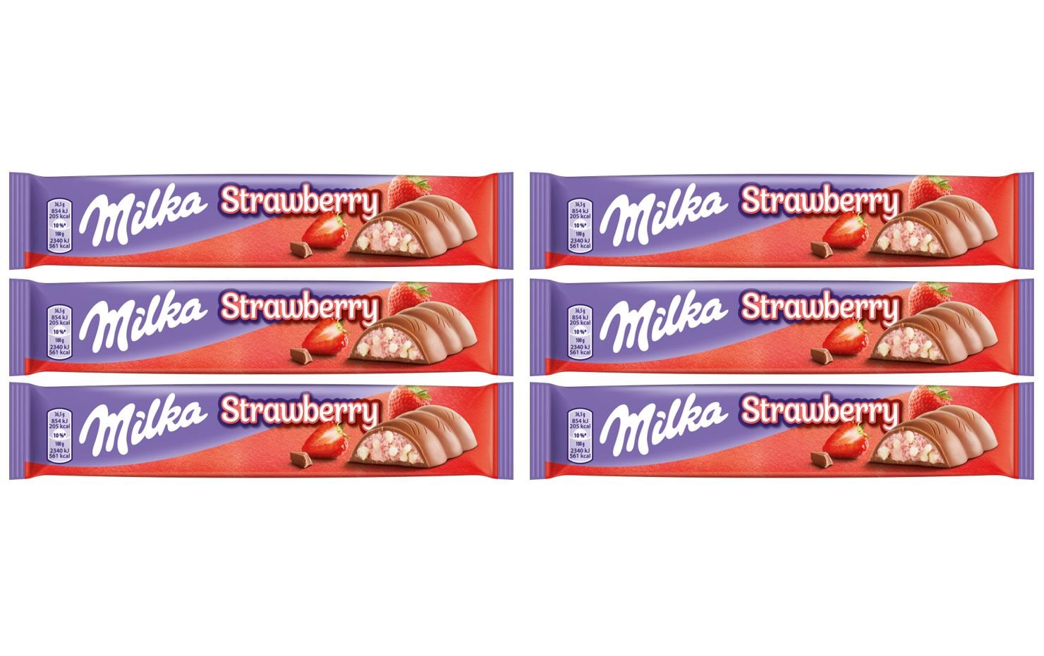 Schokoladenriegel Erdbeer KIT 6 x 36.5 g