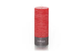 balthasar Zylinderkerze Rustico, Rot 7x18 cm (DxH), Brenndauer 85h