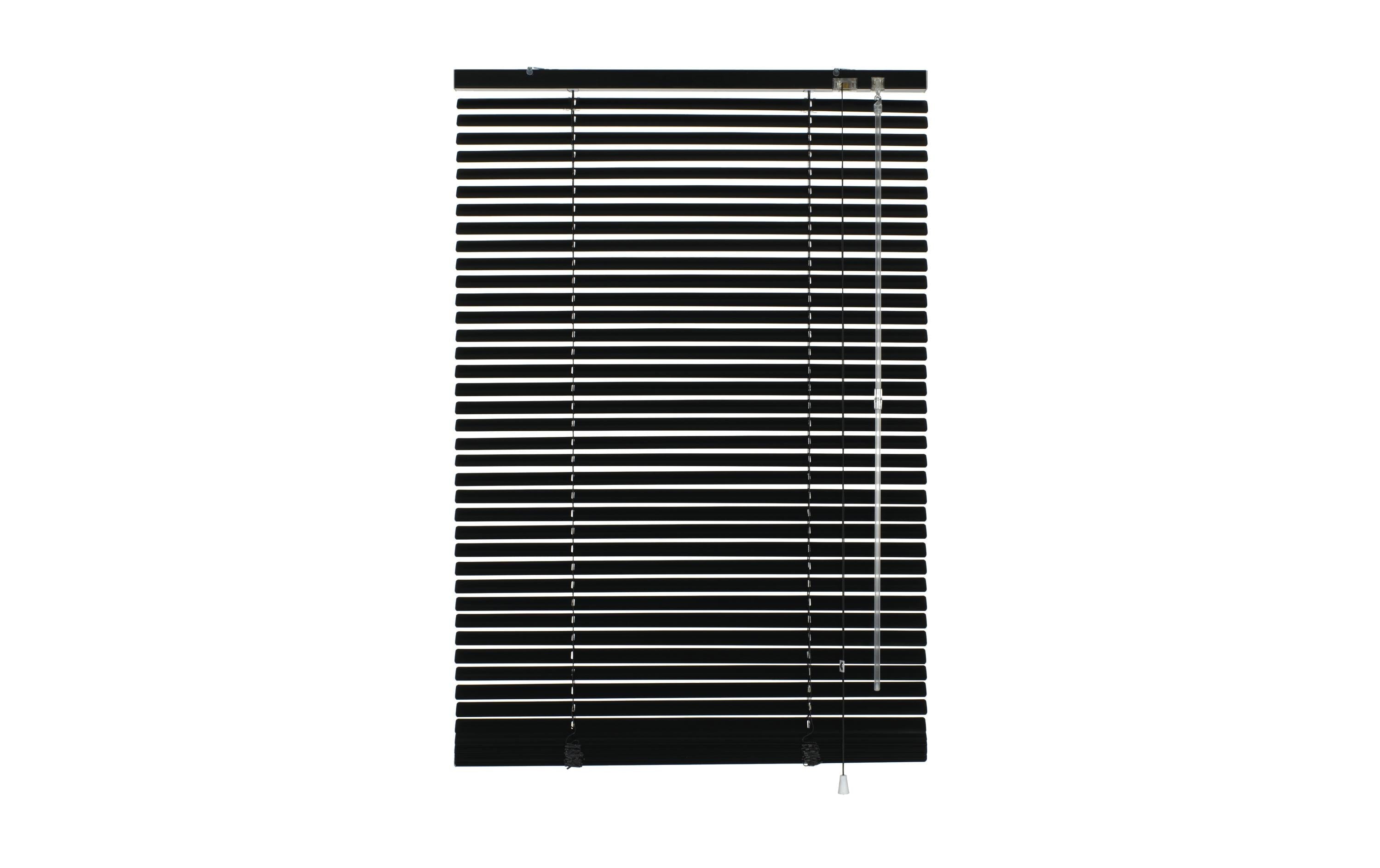Gardinia Aluminium-Jalousie 25 mm 50 x 175 cm, schwarz