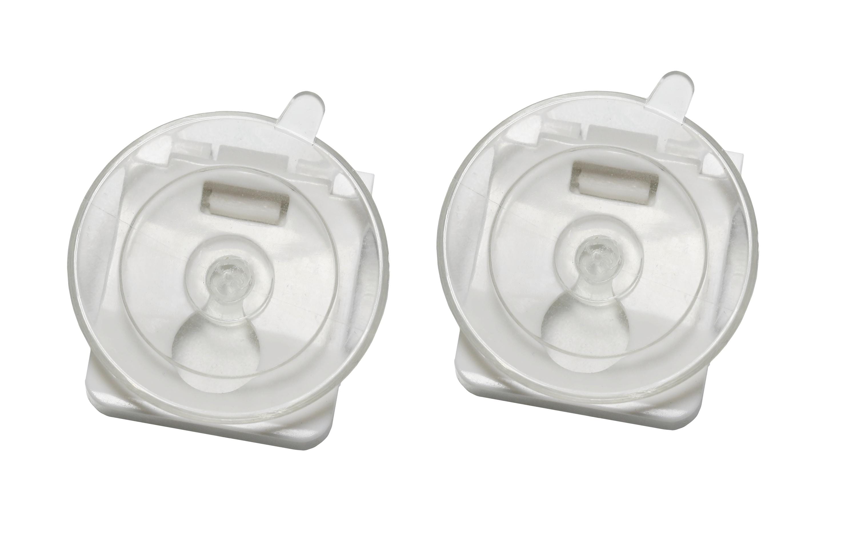 Gardinia Ersatzteil Saugnapfset mit Clip transparent, 2 Stück