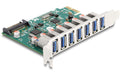 Delock PCI Express x1 Karte zu 7 x extern USB 5 Gbps Typ-A Buchse
