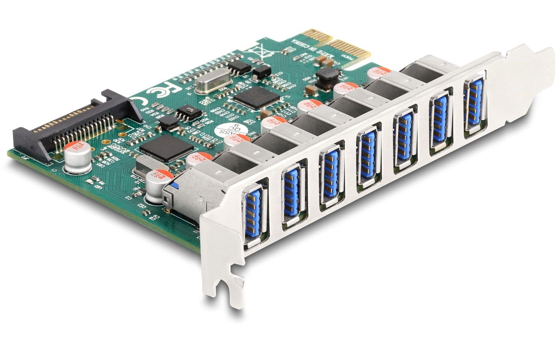 Delock PCI Express x1 Karte zu 7 x extern USB 5 Gbps Typ-A Buchse