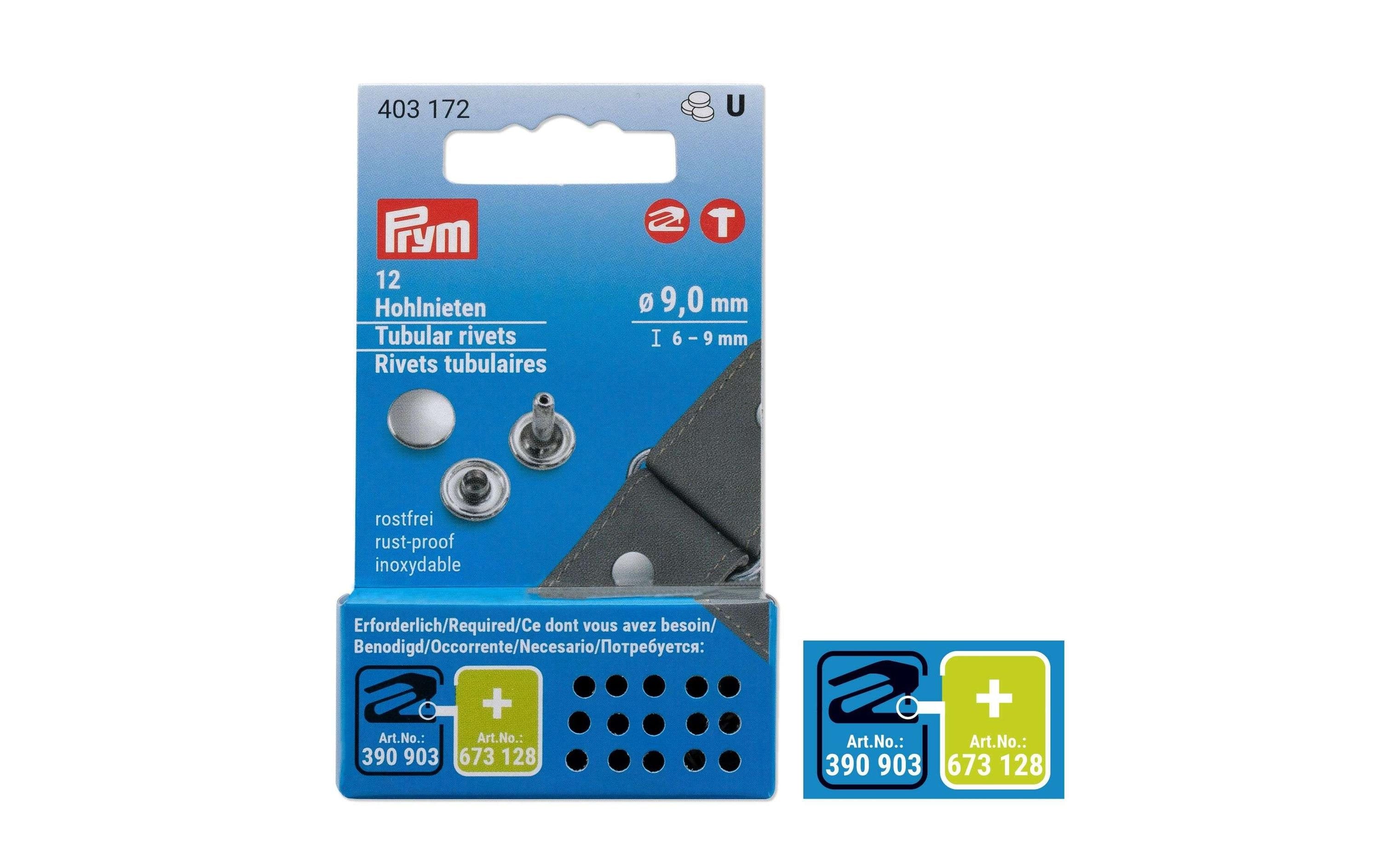 Prym Hohlnieten MS Klemmbereich 6 - 9 mm