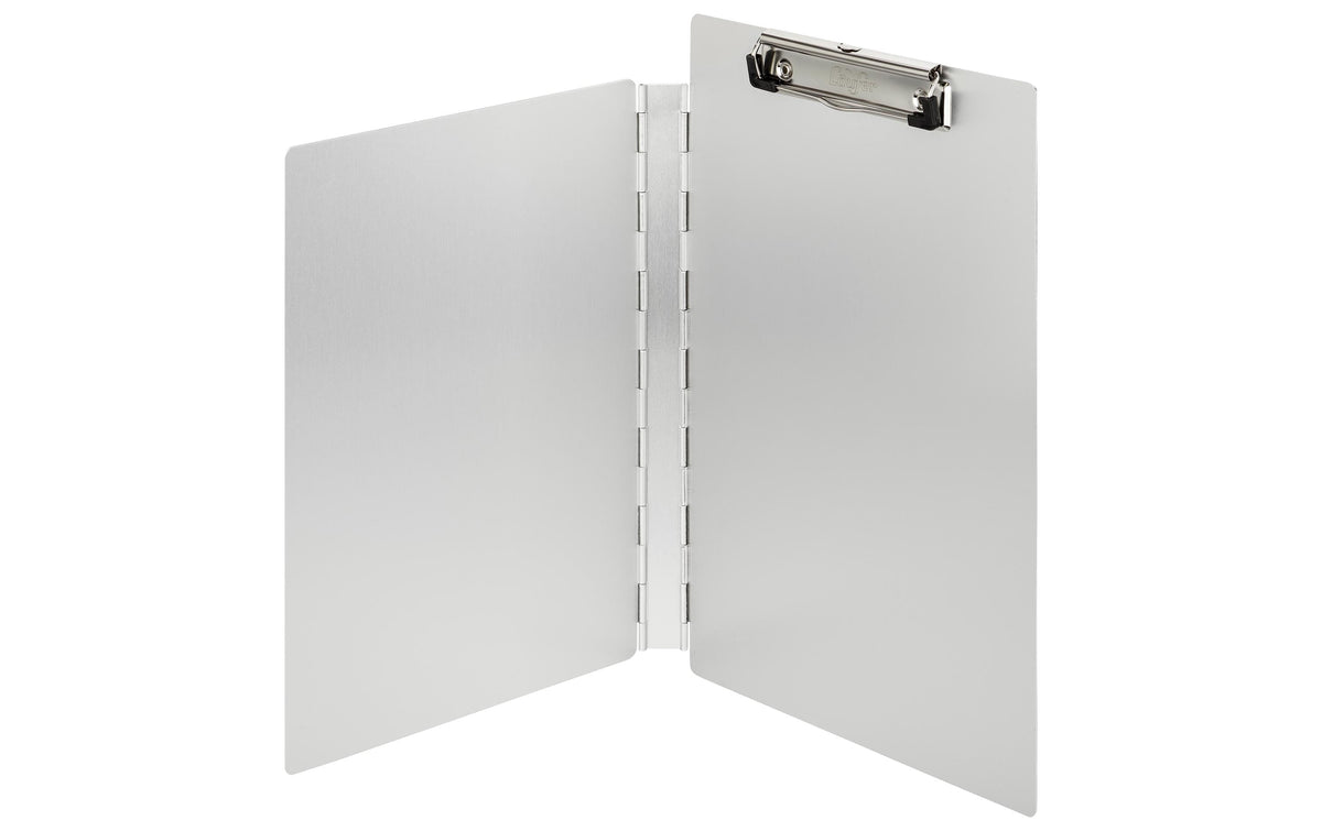 Läufer Klemmbrett Aluminium seitlich öffnet, 22.5x32.5x1.3 cm